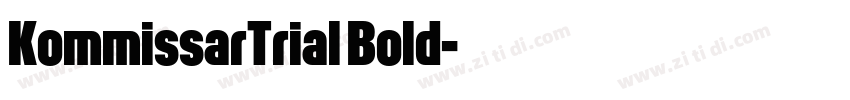 KommissarTrial Bold字体转换